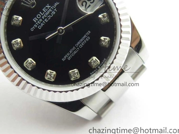 Bracelet Edition SS Crystal BP Oyster 31mm Black Dial on 278271 Maker Datejust Best 0309